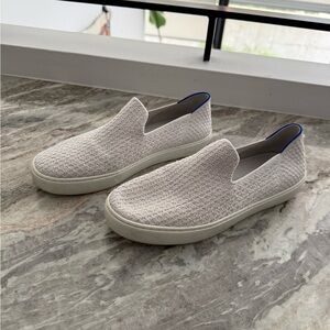 Rothy's Women's White (Salt Honeycomb) Slip on Sneakers 9.5